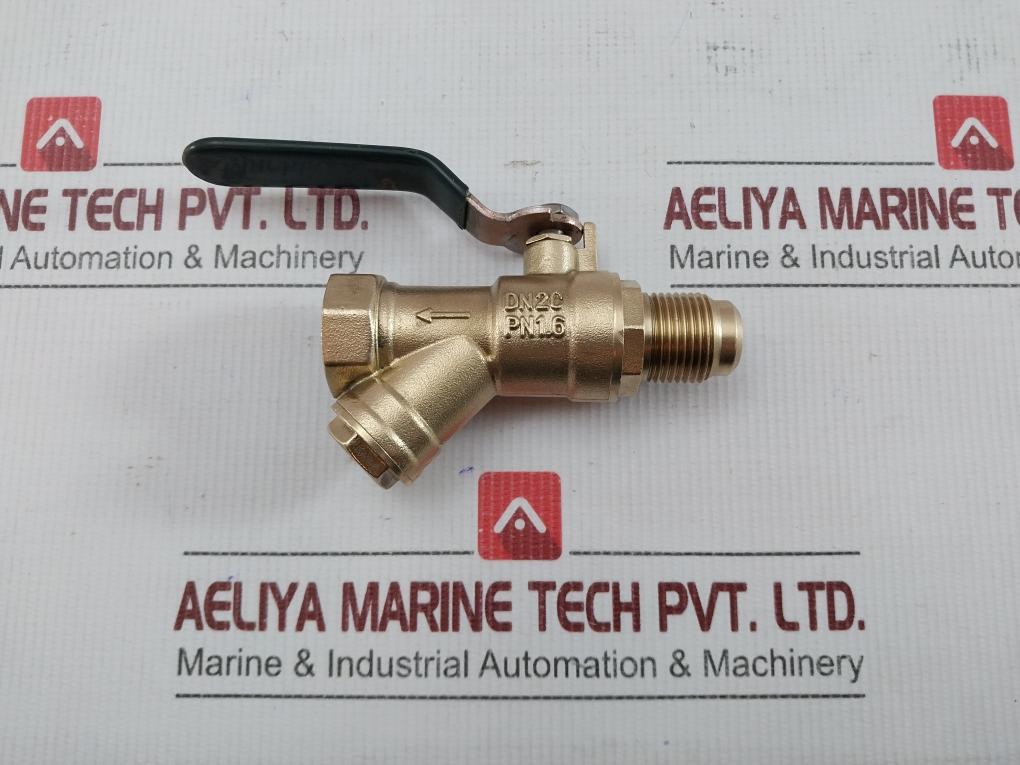 New Condition Ball Valve With Strainer Pn 1.6 Brand Honeywell