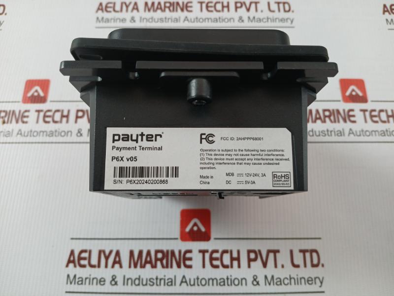 New Condition Contactless Only Terminal By Payter P6x V05