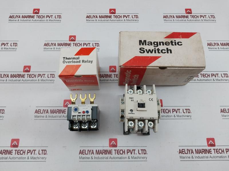 New Condition Dong-A 65a 100v Magnetic Contactor And Thermal Overload Relay Dmc65