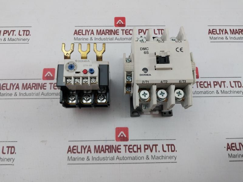 New Condition Dong-A 65a 100v Magnetic Contactor And Thermal Overload Relay Dmc65