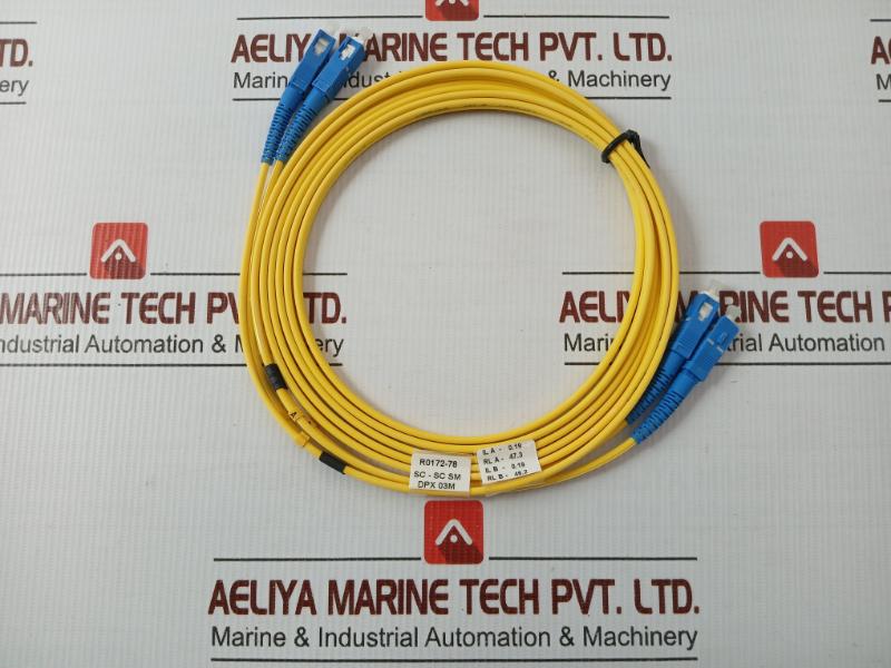 New Condition Duplex Fiber Optic Patch Cable R0172-78 Sc-Sc Sm Dpx 03m (9/125)
