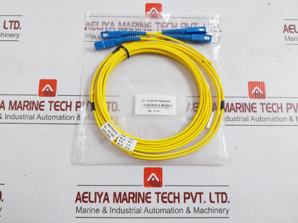 New Condition Fiber Optic Patch Cable Ftek-Dx-Sm-Sc-Pc-03m
