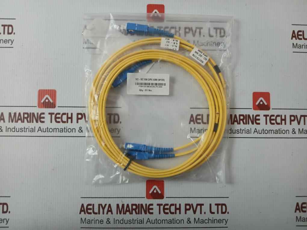 Fibre Optic Cable Set Duplex Sm Sc-Sc P.C. 3m Ftek-Dx-Sm-Sc/Sc-Pc-03m In New