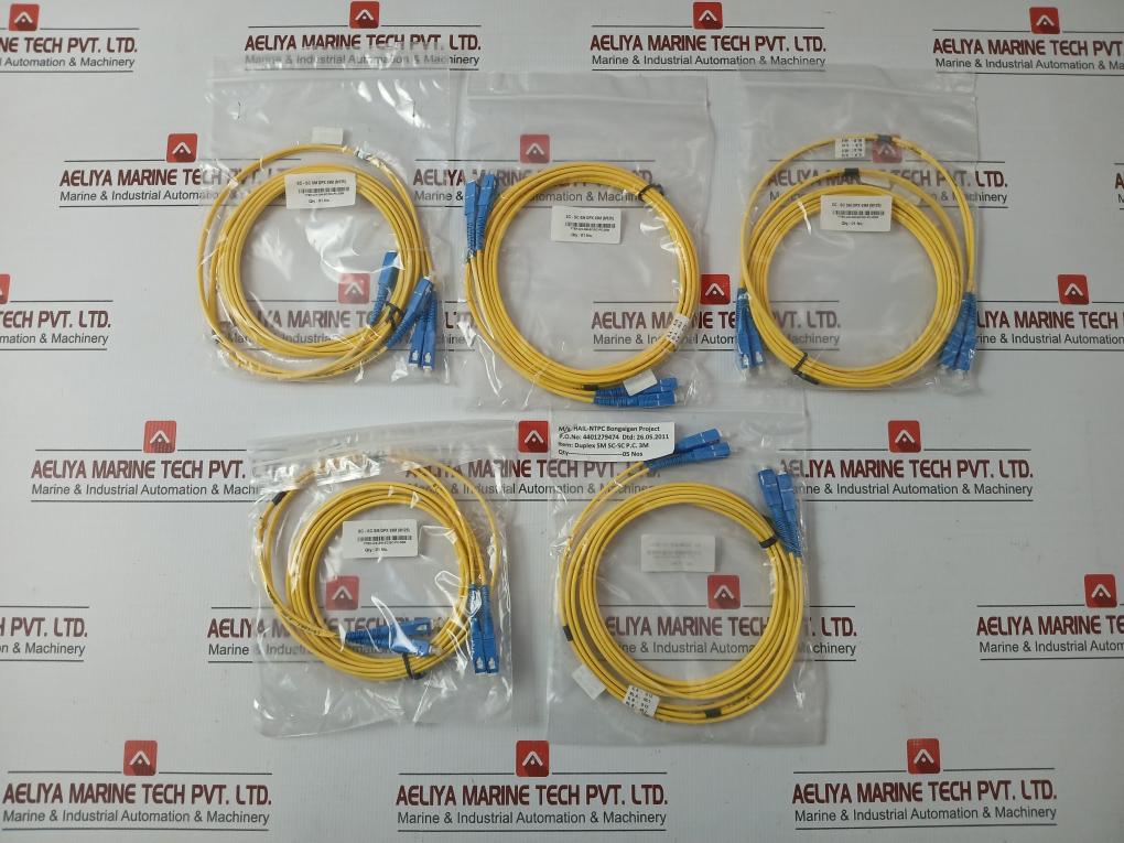 New Condition Ftek-Dx-Sm-Sc/Sc-Pc-03m Fiber Optic Cable Set 340 Gm