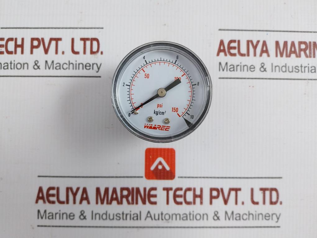 New Condition Pressure Gauge Waaree Psi 0-10 Kg/Cm2
