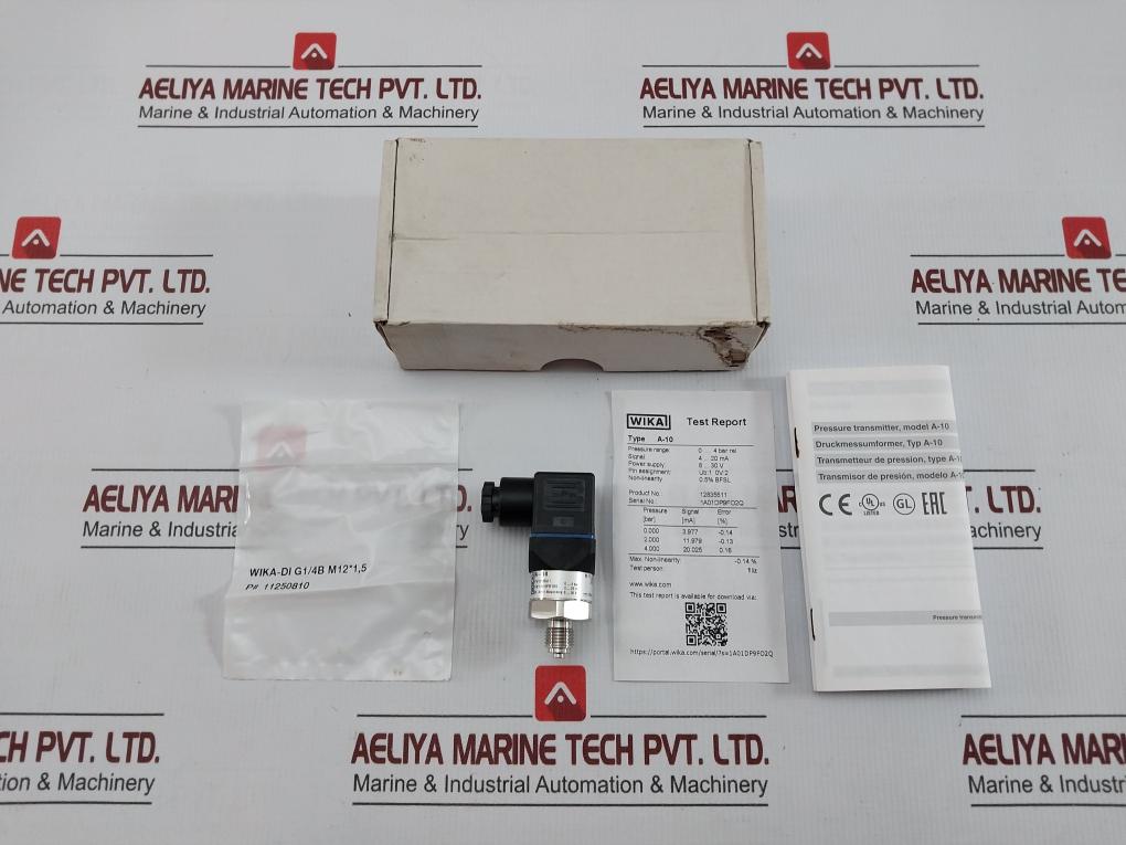 New Condition Pressure Transmitter 0-4 Bar Wika A-10