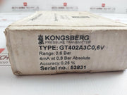 New Condition Pressure Transmitter Gt402a3c0,6v Kongsberg 0,6 Bar