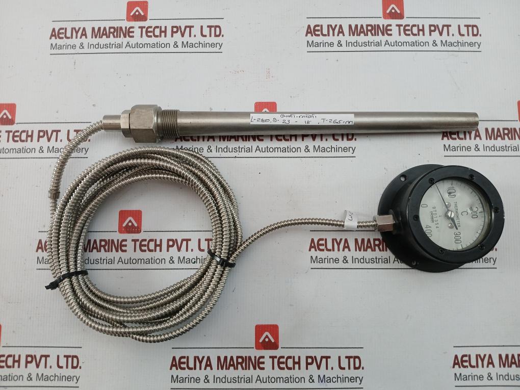 New Condition T.Hyoda Thermometer 5 Meter 0-400˚C