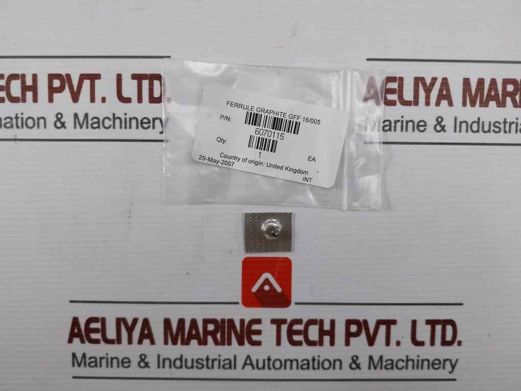 Waters Graphite Ferrule Gff 6070115 16/005 Fitting Seal