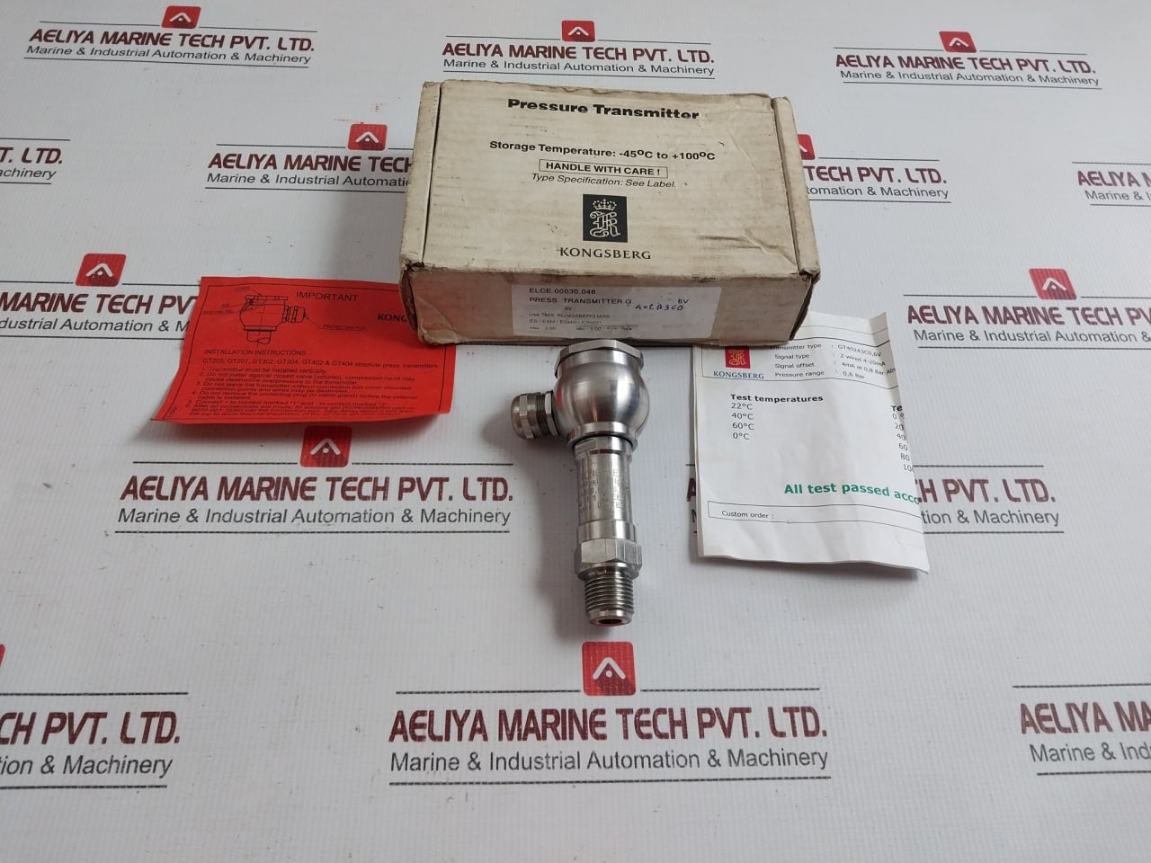 New Condition Pressure Transmitter Gt402a3c0,6v Kongsberg 0,6 Bar