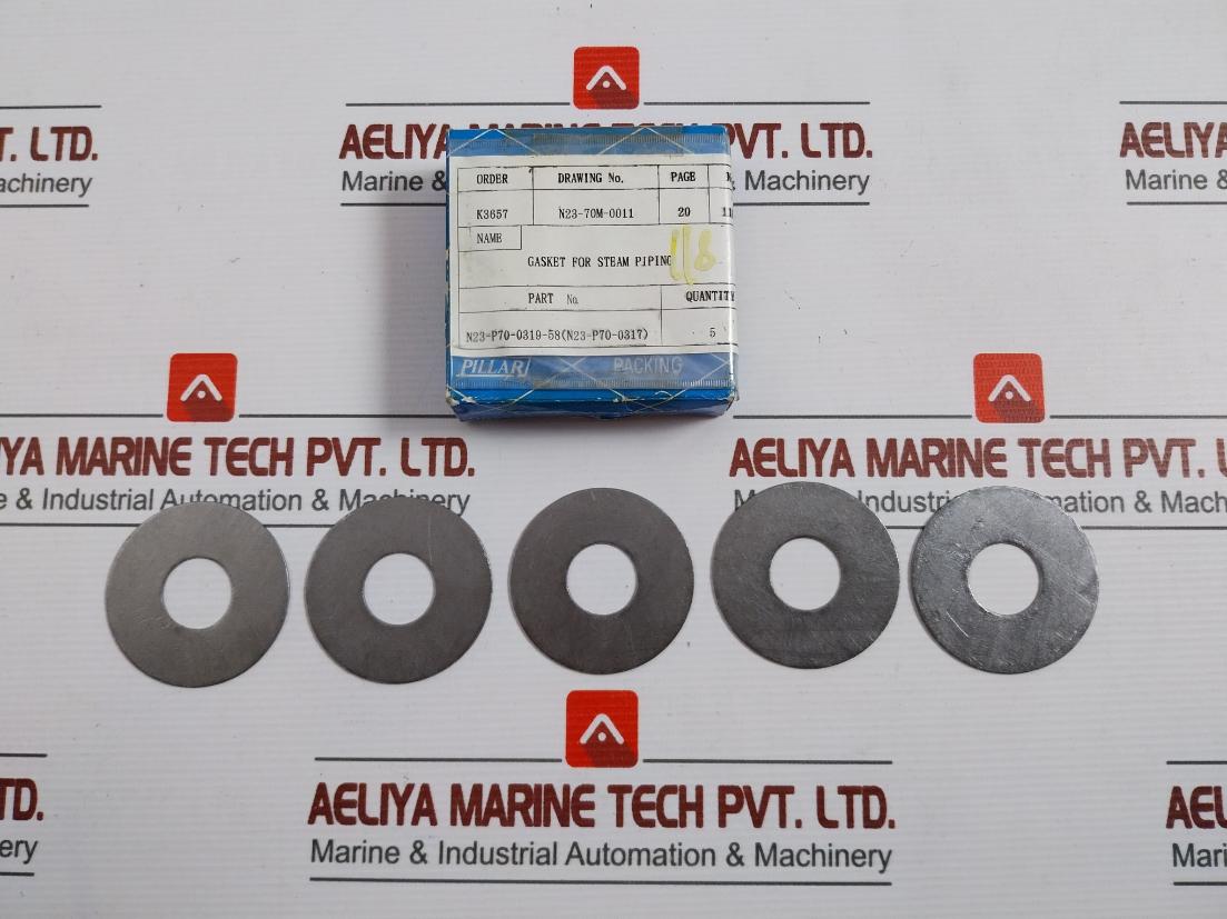 Nippon Pillar N23-p70-0319-58 Steam Piping Gasket (1 Box = 5 Pieces)