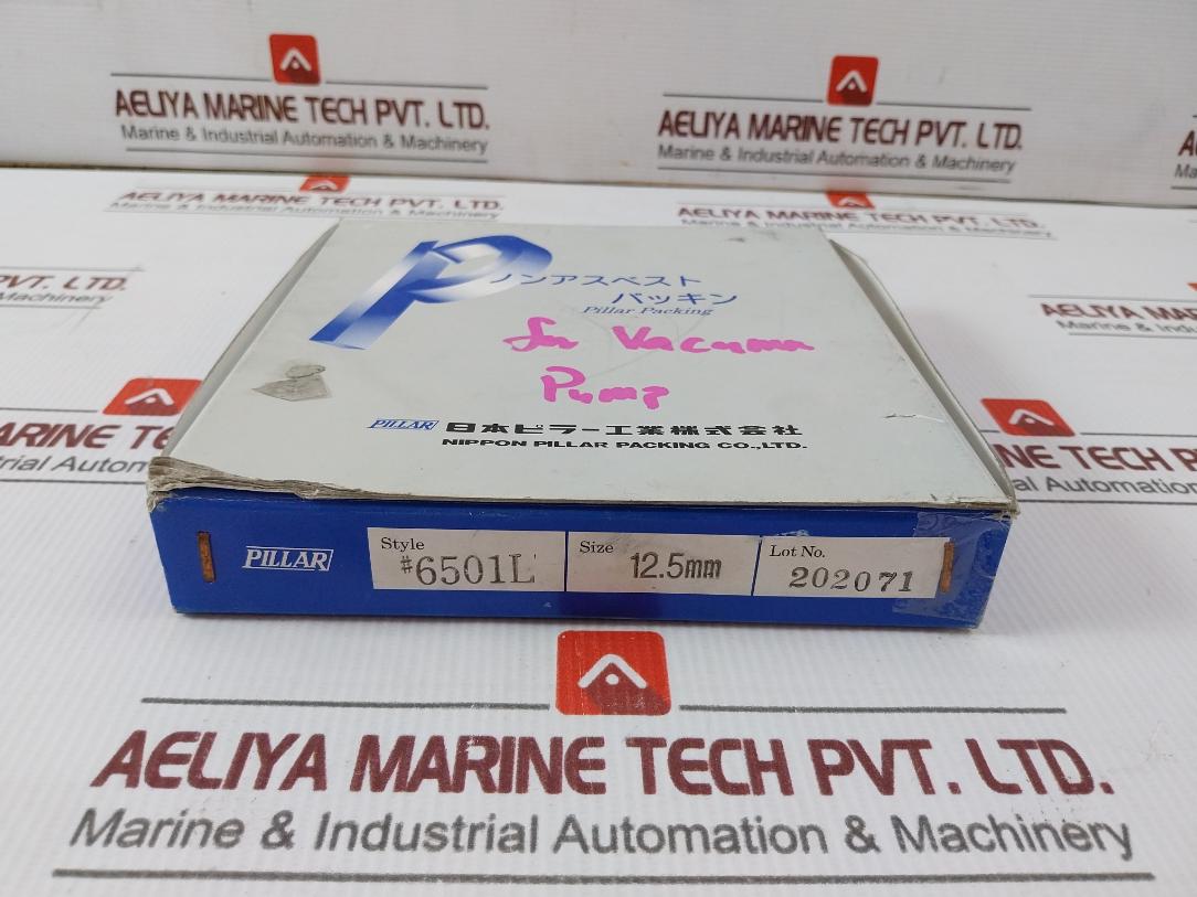 Nippon Pillar 6501L Non-asbestos For Vacuum Pump 12.5Mm
