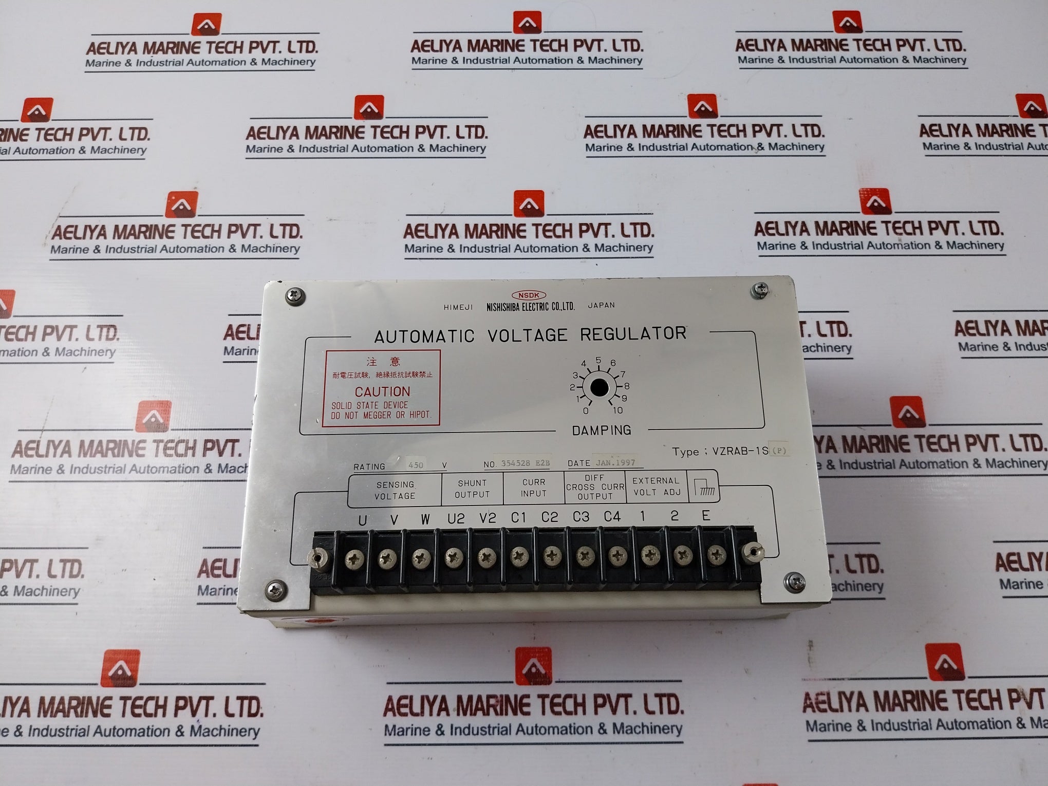 Nishishiba Electric Vzrab-1S(P) Automatic Voltage Regulator 354528 E2B 450V