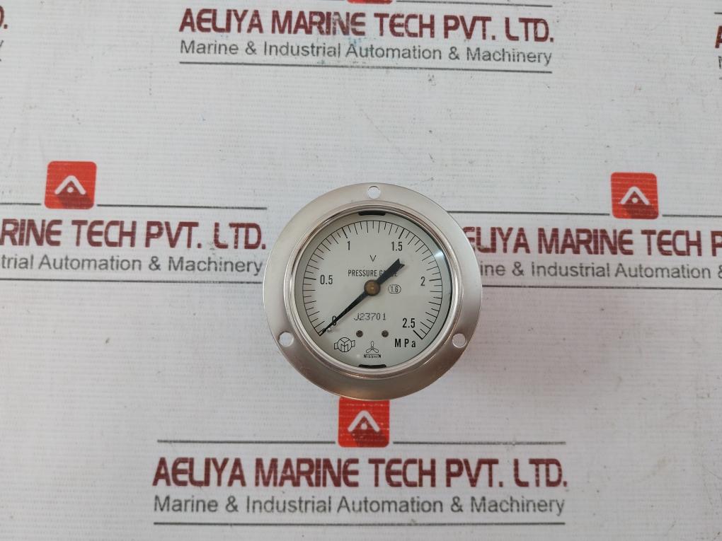 Nisshin Pressure Gauge 0-2.5 Mpa J23701 1.6