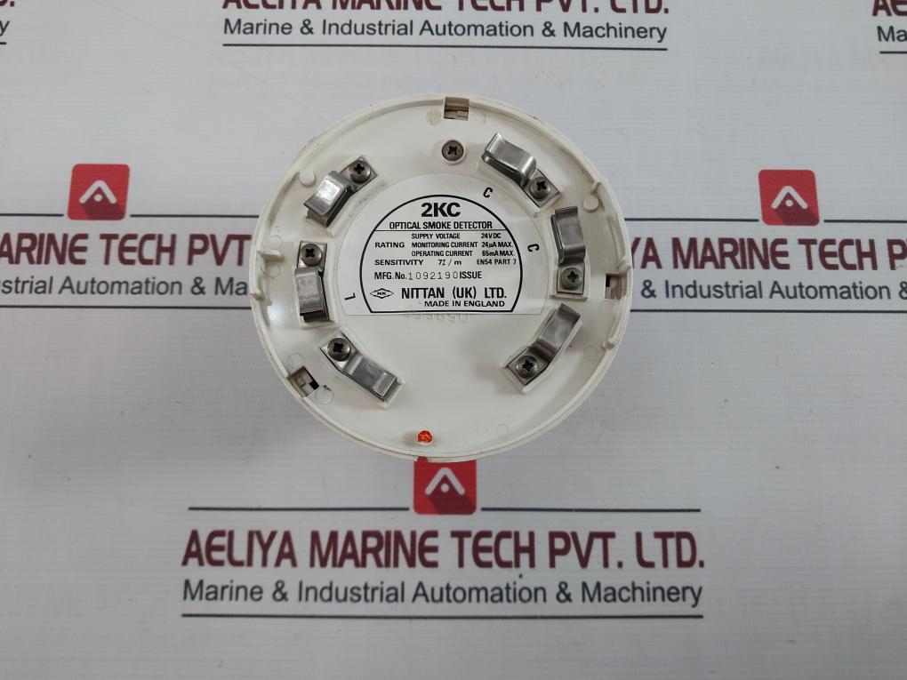 Nittan 2Kc Optical Smoke Detector 24Vdc 24µA 65Ma En54