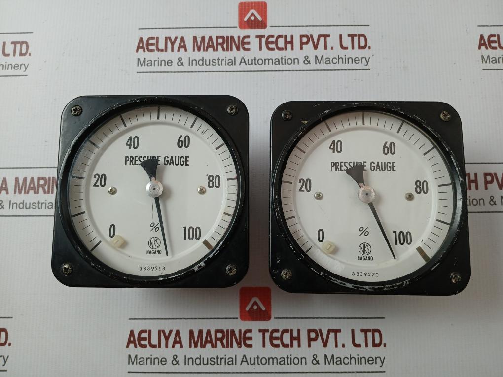 Pressure Gauge 0 To 100 % By Nagano Keiki In  860 Gm
