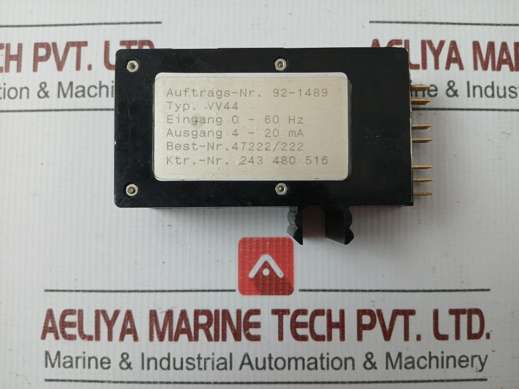 Noris-Tachometerwerk Vv44 Limit Value Switch 4-20 Ma In Used Condition