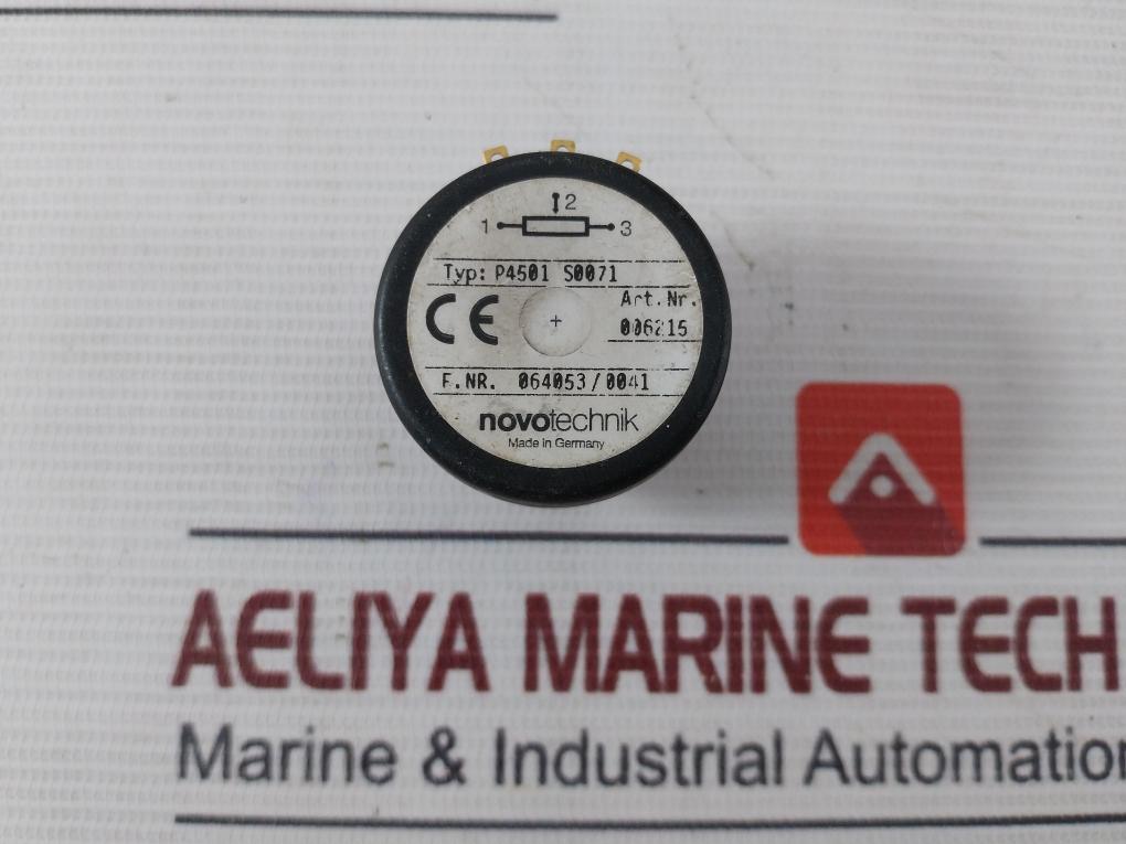 Novotechnik P4501 S0071 Angular Position Sensor