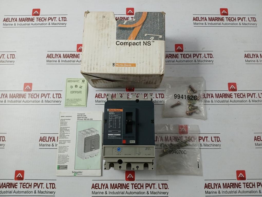 Ns100 N Circuit Breaker Compact 5060hz 750v By Merlin Gerin