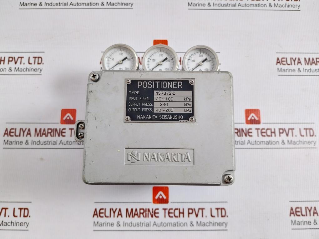 Ns737s-D Nakakita Seisakusho Pneumatic Positioner Input Signal: 20-100 Kpa In Used