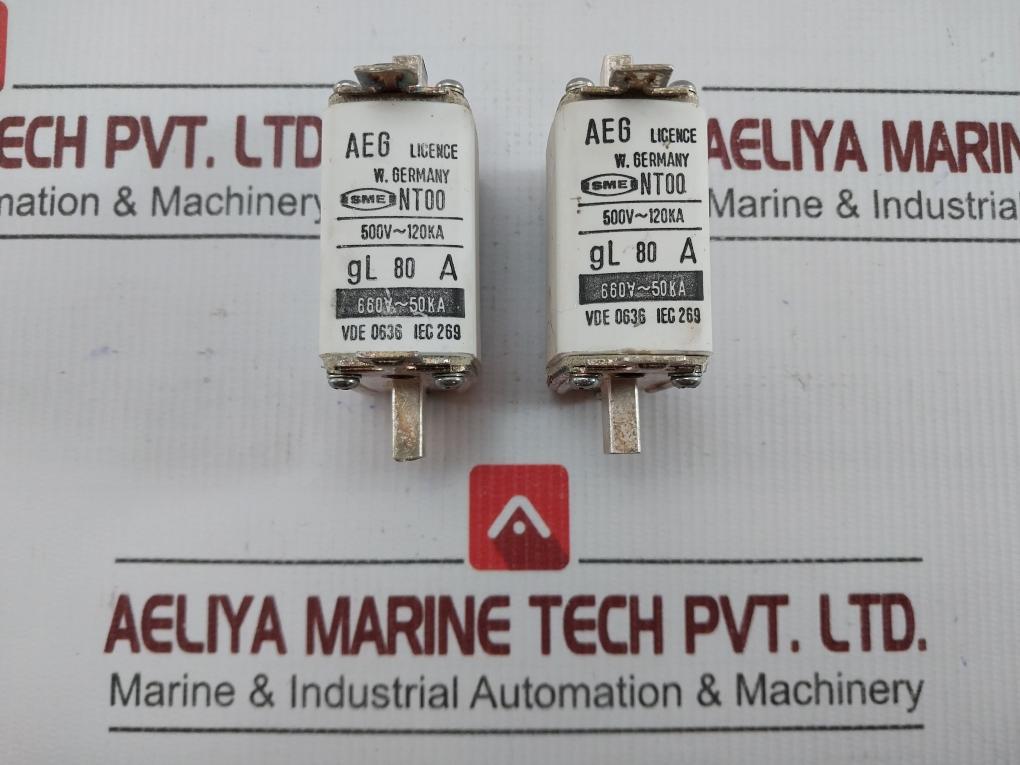 Nt00 Aeg Fuse Gl 80 A In Used