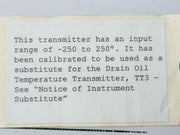 Nullmatic 33A5079 Temperature Transmitter 250-0-250F