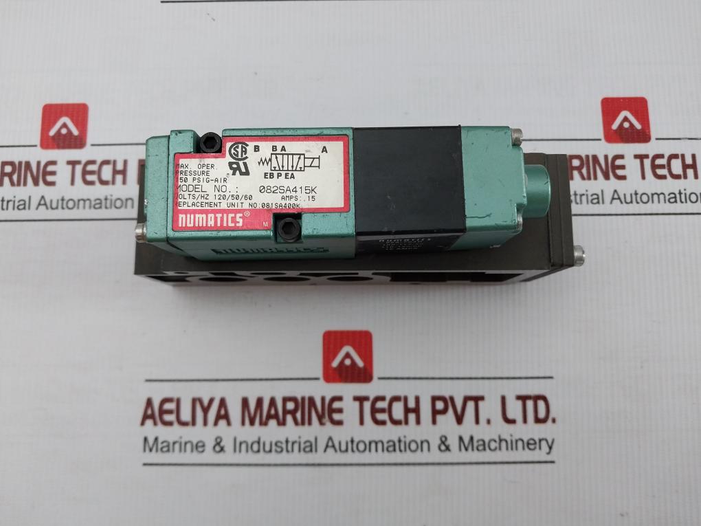 Numatics Solenoid Valve 150 Psig Air 082sa415k