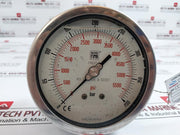 Nuova Fima En837-1 Pressure Gauge 0-5500 Psi / 0-400 Bar Aisi 316L