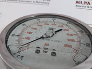 Nuova Fima En837-1 Pressure Gauge 0-5500 Psi / 0-400 Bar Aisi 316L