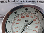 Nuova Fima En837-1 Pressure Gauge 0-5500 Psi / 0-400 Bar Aisi 316L