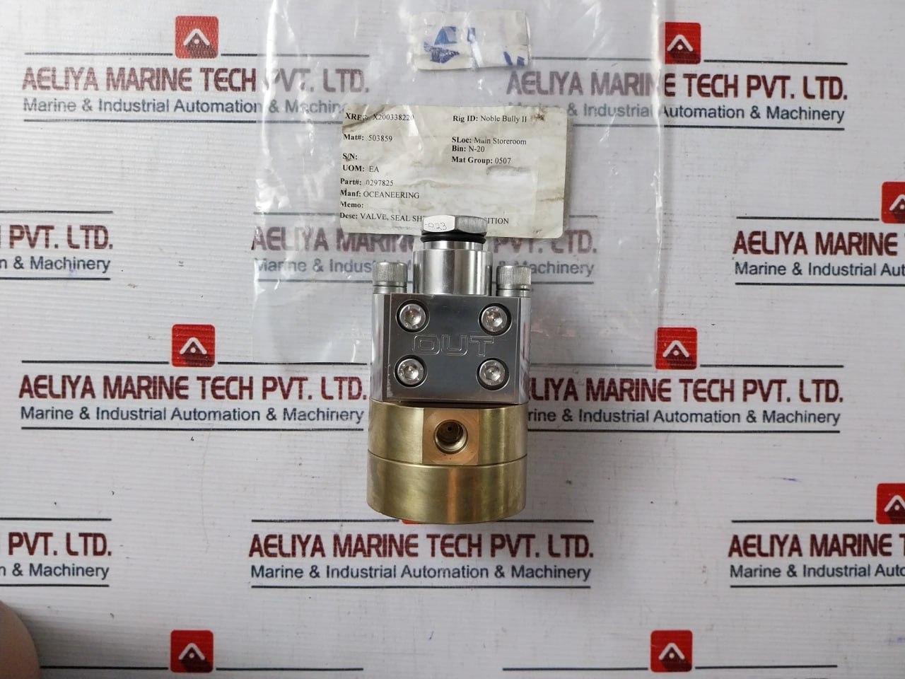 Oceaneering 0297825 Seal Shear 2 Way 2 Position Valve 0297820-b