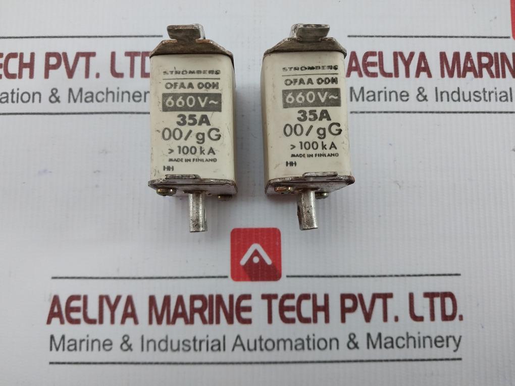Ofaa 00h High Rupturing Capacity Fuse Stromberg 660v In Used