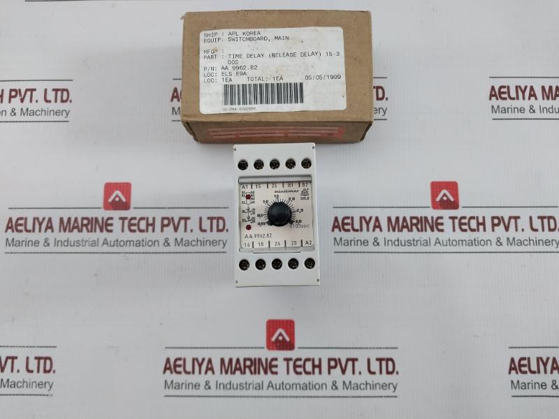 Off-Delay Time Relay 220vac 15-300sec E. Dold & Sohne Part No. Aa 9962.82