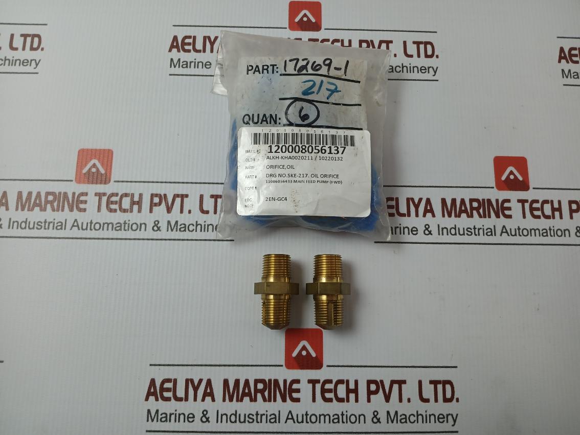 Oil Orifice 17269-1 - New 70 Gm 7650100158