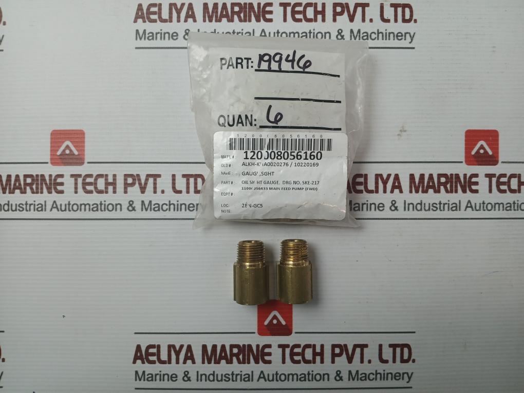 Oil Sight Gauge For Main Feed Pump (Fwd) 19946 Condition IN New