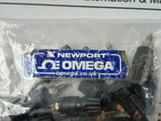 Lot Of 7x Omega Terminal Plug Banana Terminal Plug Connector