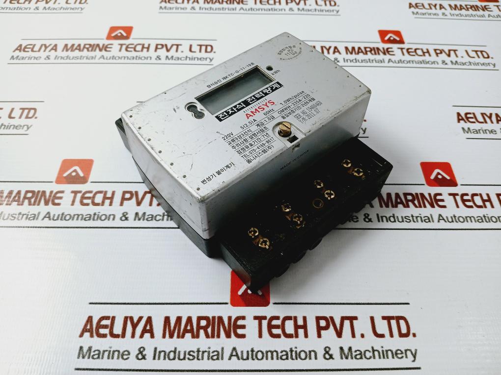 Omni Omwh-335A-220 Electronic Power Meter Amsys Ac 3-phase 3-wire Type