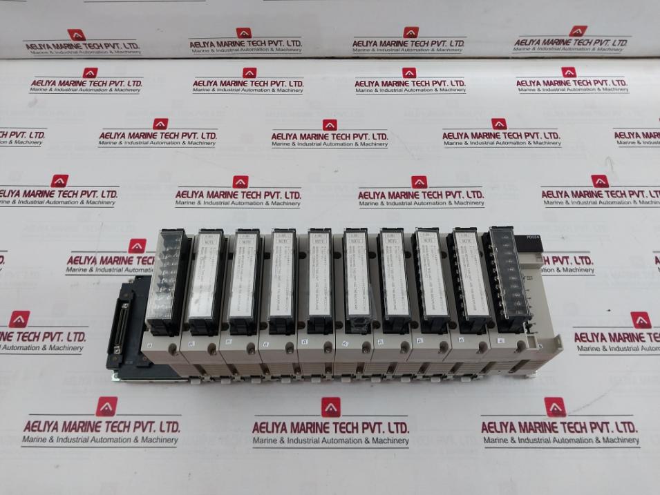Omron C200Hw-pd024 Power Supply Unit W/ Output Module Cs1W-oc211 24Vdc 50W