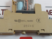 Lot of 7X Omron G2R-1-SND (S) Plug-in Relay With Base 24V DC