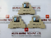 Lot of 3X Omron G2R-1-SNI (S) Relay with Base 120VAC MAX 10A 250V, 24V DC