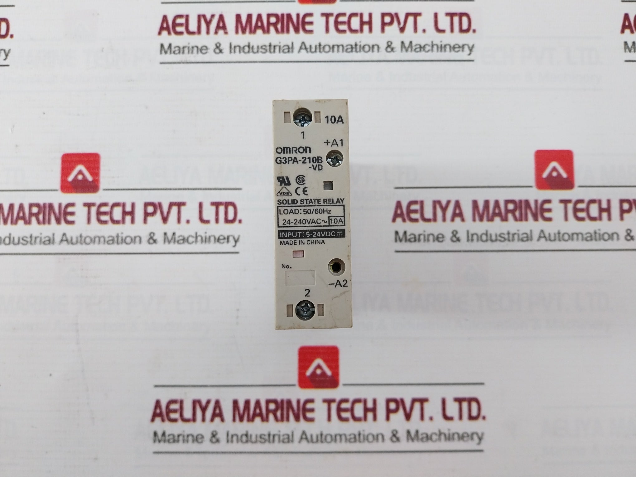 Omron G3Pa-210B-vd Solid State Relay 50/60 Hz 24-240Vac 10A