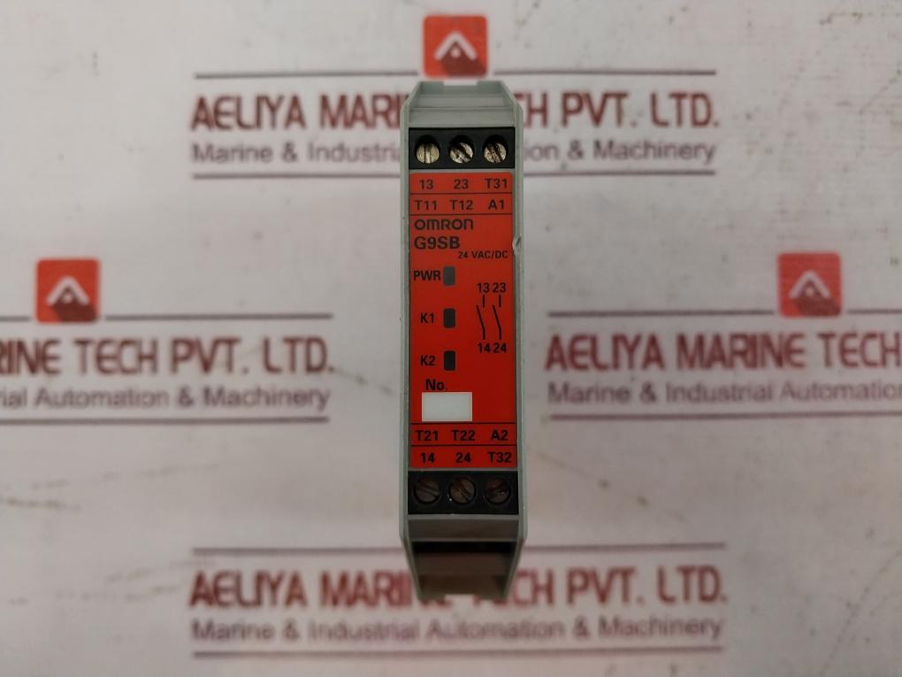 Omron G9Sb-200-d Safety Relay Unit 24Vac/Dc 250Vac 50/60Hz 5A 1250Va Used