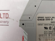 Omron G9Sb-200-d Safety Relay Unit 24Vac/Dc 250Vac 50/60Hz 5A 1250Va Used