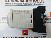 Lot of 2X OMRON H3CR-A Timer With Base 100-240VAC 50/60HZ 0-12 SEC