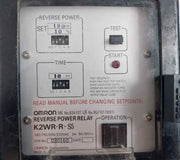 Omron K2Wr-r-s5 Reverse Power Relay 100/110/200/220Vac 5A 50/60Hz 10 Sec.