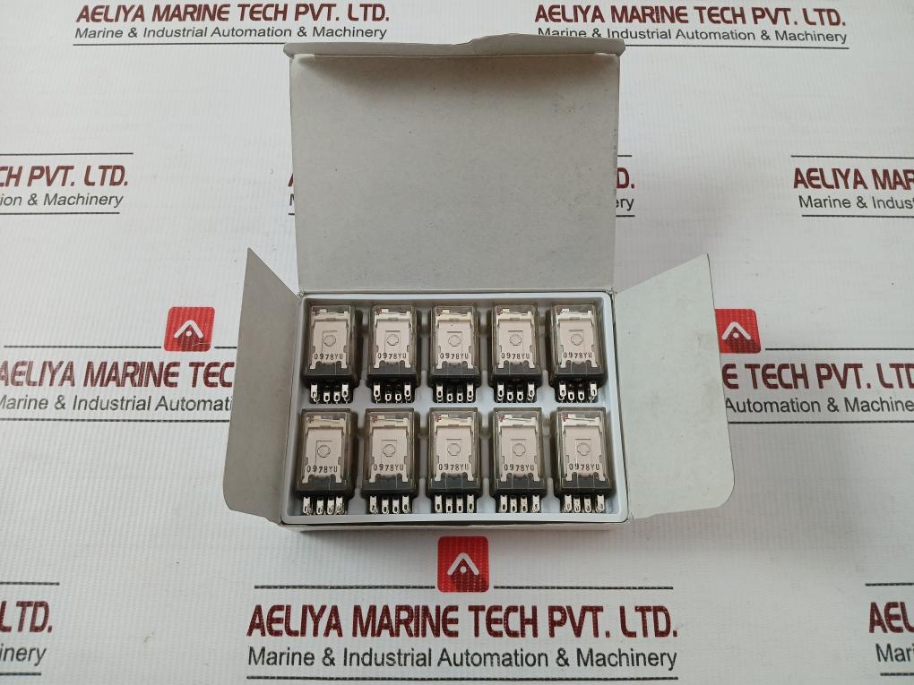 Lot Of 10x Omron Aux Relay My4n 200/220vac In New