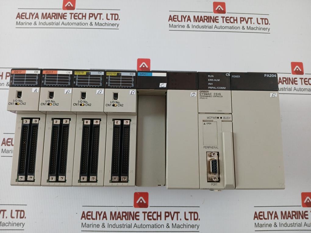 Omron Plc System I/O Unit Assembly C200h-Od219, C200h-Sp001 C200h-Id217