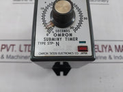 Omron Stp-n Subminy Timer 0-36 Seconds 100/110V 220Vac 50/60Hz 6Va 0.5 Sec