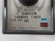 Omron Stp-nm Subminy Timer With Socket 8Pfa 0-30/36 Second 100/110V 50/60Hz