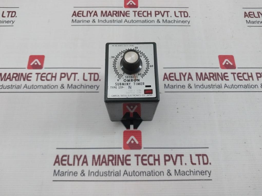 Omron Stp-n Subminy Motor-driven Timer Module 0-66 Seconds 100/110V 50/60Hz